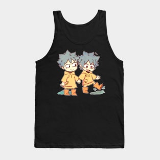 Trouble Twins sticker Tank Top